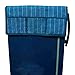 Kuber Industries Fridge Cover/Refrigerator Cover in Jute Material Touch (Cotton)- Blue