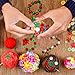 WILLBOND 1200 Pieces Christmas Craft Embellishments Set, Resin Buttons, Bells & Pom Pom Ornaments for DIY Craft Sewing Decoration Accessories