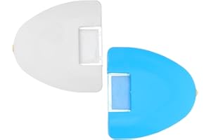 WOFASHPURET 2pcs Tailor Chalk Wheel Fabric Markers for Sewing Clothes, Blue White Plastic Quilting Marking Tools