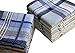 FTSUCQ Mens/Boys Gentleman Vintage Checkered Casual Hankie Cotton Handkerchiefs