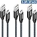 FONKEN Micro USB Cable, Android Charger Nylon Braided Cable [3-Pack,3.3FT]