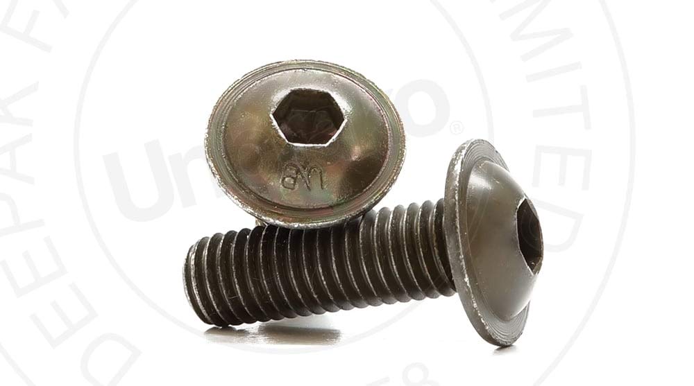 Flange Button Socket Head Cap Screw, 1024 UNC Thread, 3/4" Long, Fully