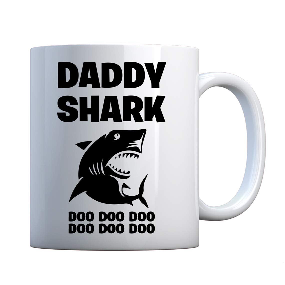 Mug Daddy Shark Large Pearl White Gift Mug
