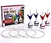 ropoda LED Ring Toss-Lawn Darts Game-Glow in The Dark Game Set-Outdoor Family Game for Backyard, Lawn, Beach and More.
