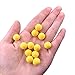 Phecda Sport 30pcs/Box 12mm Smell Carp Fishing Bait Boilies Eggs/4 Flavors Floating Ball Beads Feeder Artificial Carp Baits Lure/Hair Rig (Yellow-Sweet Corn)