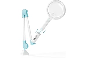 ARTDOT Detachable Magnifying Glass with Light & Perfect Loupe Grossissante avec Lumière for Close Work,Large Lighted Magnifie