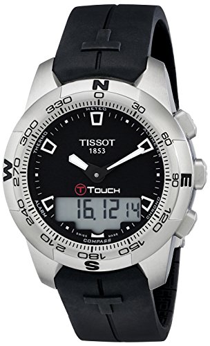 Tissot Men s T0474201705100 T-Touch Black Chronograph Dial Watch