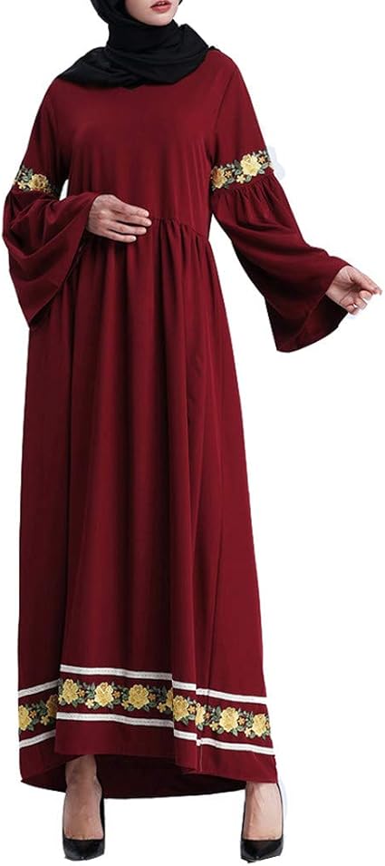 Fidèlité Robe Musulmane Femme Robe Arabe Style Palais Robe