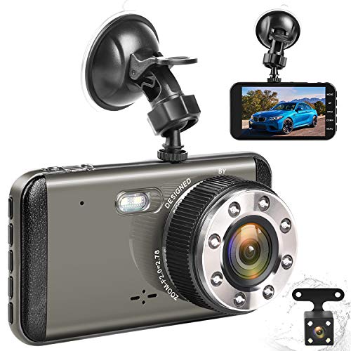 Effort Dual Dash Cam Front and Rear,H3 FHD 1080P Night Vision Car Camera,4