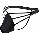 Evankin Mens Sexy Ice Silk Thong Hollow Out G-Strings Comfortable Breathable Underwear Jockstrap