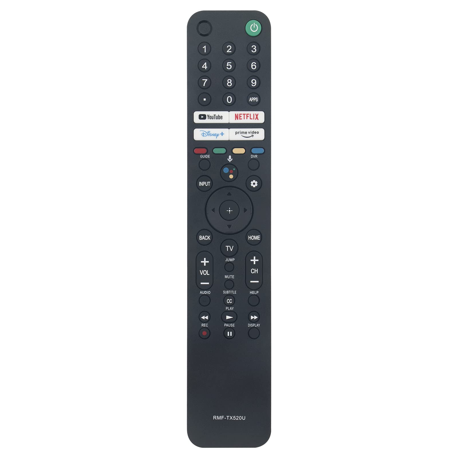 RMF-TX520U 1-009-952-11 Remote Replace for SONY TV XR65X90C JXR75X95J XR55X90CJ XR65X90J XR55A80J KD43X85J XR75X90CJ KD75X80CJ XR100X92 XR55X90J XR85X95J KD85X85J XR65A80CJ XR77A80J KD65X80CJ KD75X85J