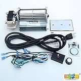 bbq factory GFK21, FK21 Replacement Fireplace Blower Fan KIT for Heatilator, Majestic, Vermont Castings, Monessen, Heat n Glo, FMI, CFM, DESA, Rotom HB-RB21