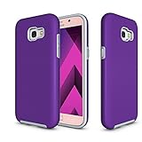 Galaxy A5 (2017 Version) Case, OUBA [Dual Layer] Shock Absorption Impact Resistant Armor Rugged Defender Protective Case for Samsung Galaxy A5 (2017) - Purple