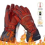 upstartech Heated Gloves for Men Women Rechargeable Upgraded Electric Heated Gloves with 3 Levels Temperature Control Touchscreen Hand Warmer Gloves for Skiing Fishing Hiking Camping