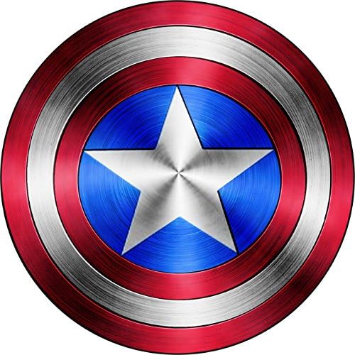 Workmas Sticker Captain America Shield Logo Vinyl Decal, 3"