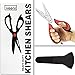 Heavy Duty Kitchen Shears W/ Ultra Strong and Sharp Take Apart Blades | Best Multifunction Scissors For Poultry, Meat, Chicken, Fish & Herbs | 100% Dish washer Safe