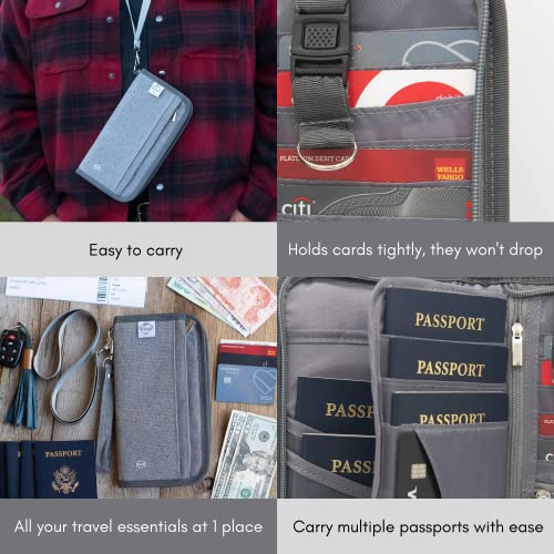 RFID Passport Holder Family wallet Waterproof Family Passport Holder