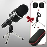 Belso Wireless Bluetooth Handheld Karaoke Microphone with Speaker for iPhone, iPad, Android Smartphones and Tablets - Built-In Speakers and Improved Sound (Black)bluetooth Karaoke Microphone For Kids