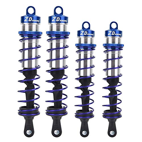 Tbest Shock Absorber for RC Car, Adjustable Front Shock Absorber for Metal Oil Pressure Front Shock Absorber 4pcs for 1/8 RC Car (Blue)