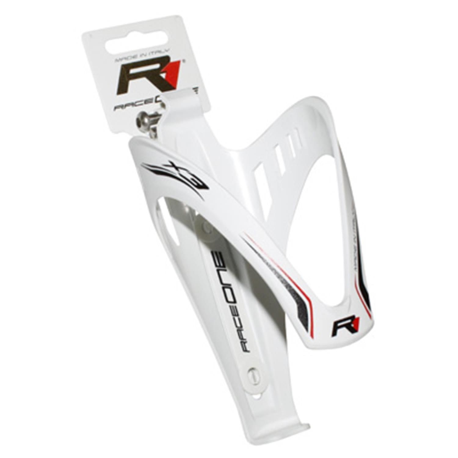 RaceOne - X3 Water Bottle Cage for Bicycle Bottles in White