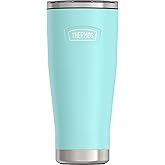 THERMOS ICON SERIES, Stainless Steel Tumbler with Slide Lock, 18 Ounce, Sea Green