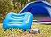 Inflatable Camping Pillow + Ultralight Stuff Bag + Screw Locking Carabiner for Hanging Lightweight Stuff - Excellent Choice for Camping, Travel, Go Bags, Hiking Essentials or Backpacking Gear (Blue)