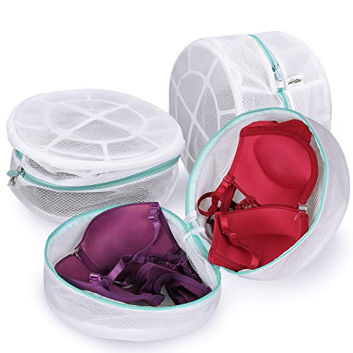 Plusmart Bra Laundry Bag, Mesh Laundry Bag for Delicates, Bra Washing Bag for D to G Cup,3 Pack