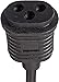 Hydrofarm BAASP, Brand S Plug Adapter, Black