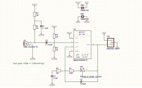 Onyehn Electret Microphone Amplifier Module,MAX4466 Adjustable Gain Blue Breakout Board for