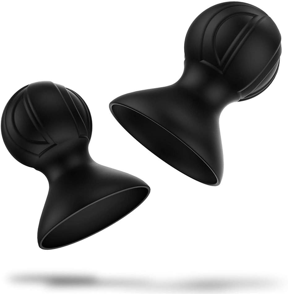 Silicone Sucker Bottles Full Body Massage Cups Natural Nipple Enhancer & Enlargement (2 Pack)