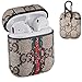 Sunnee Airpods 1&2 Case,Luxury Leather Shockproof Airpod 2 Cover Carabiner,Wireless Headphone Designer Fashion Fun Cool Keychain Design Skin Protective Cases Ring for Girls Man Woman Air pods (Snake)