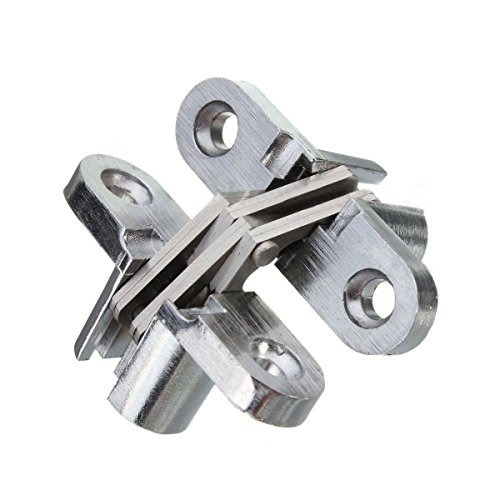 Ranbo (1 Pair) Hidden gate Hinge Stainless Steel Invisible Door Hinges
