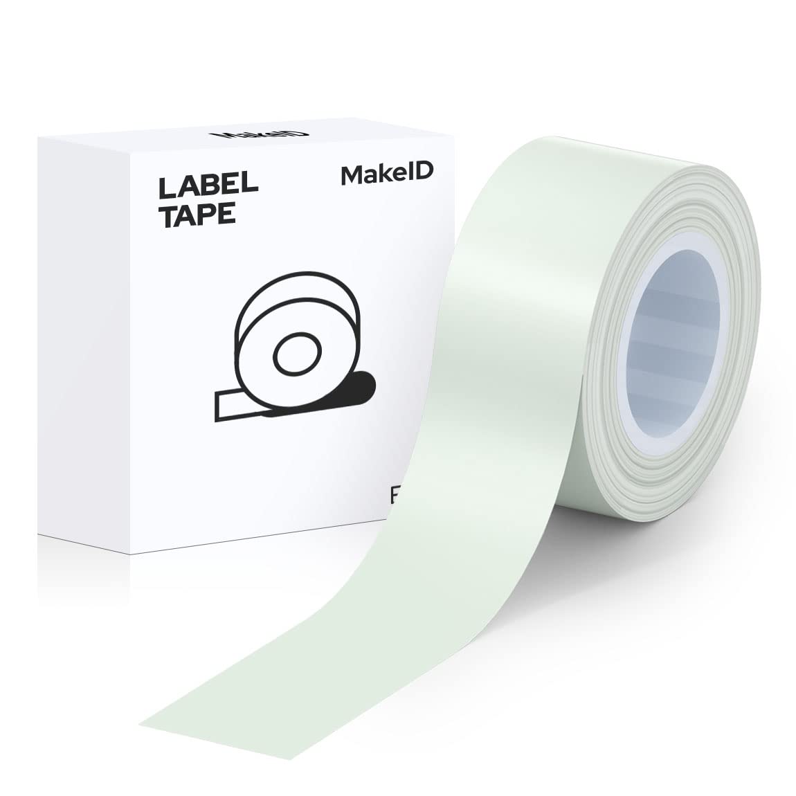 MakeID Label Makers L1 Q1 Refills Waterproof Laminated Custom Stickers Office Labels Replacement 0.63" x 13' (16mm x 4m)