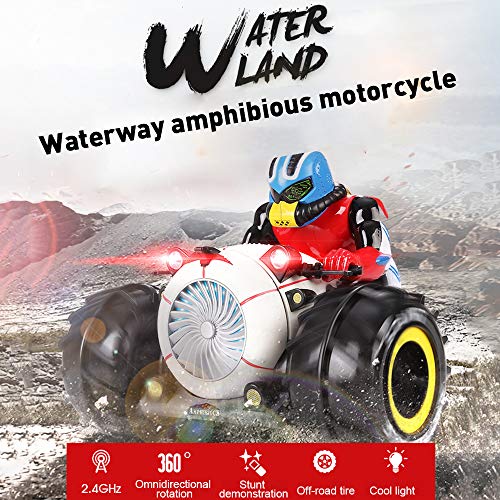 image for FLYZOE RC Car 2.4Ghz Racing Car Amphibious Stunt Car Radio Control Mot
