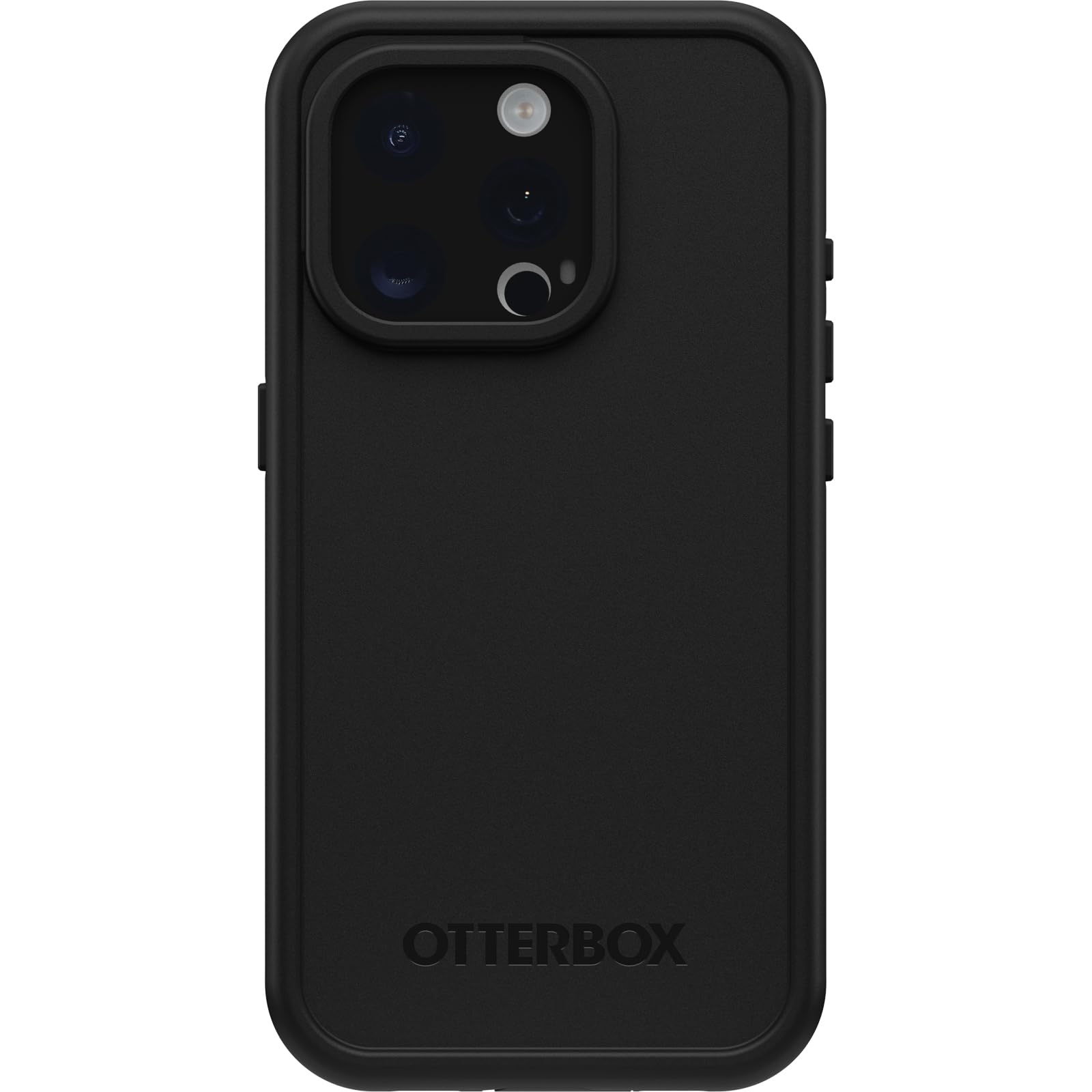 OtterBox iPhone 15 Pro (Only) FRĒ Series Waterproof Case with MagSafe (Designed by LifeProof) - Black, Waterproof, 60% Recycled Plastic, Sleek and Stylish