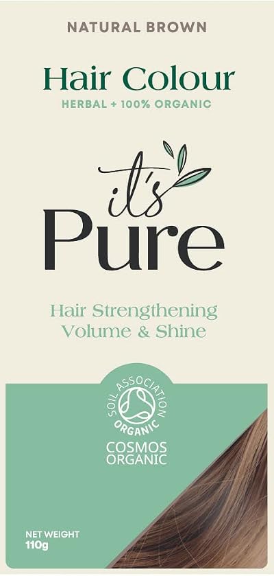Its Pure Organic Herbal Hair Dye Natural Brown 110g