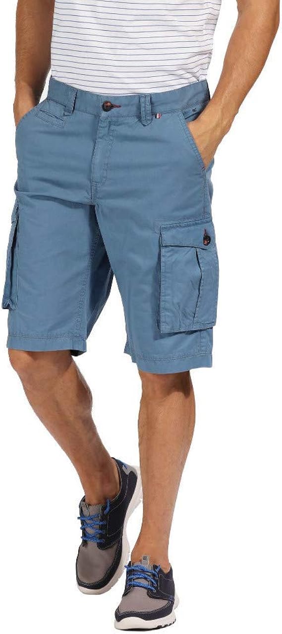 Regatta Men's Shorebay Coolweave Cotton Multi Pocket Cargo Style Shorts