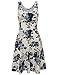 TAM WARE Womens Casual Fit and Flare Floral Sleeveless Dress TWCWD054-WHITENAVY-US M