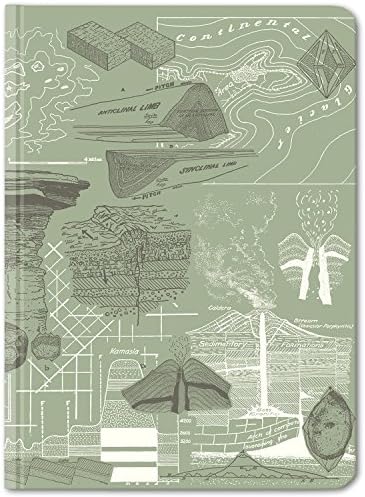 Cognitive Surplus Geology Earth Science Illustration Notebook. (Large Size, Dot Grid, 100% Recycled, Bullet Journal)