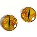 40mm Pair of Large Golden Dragon Fantasy Glass Eyes