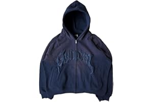 PZLDEYTAY Oversized Zip Up Hoodie For Women Men Vintage Graphic Punk Sweatshirt Y2K Goth Aesthetic Jacket Fashion Streetwear