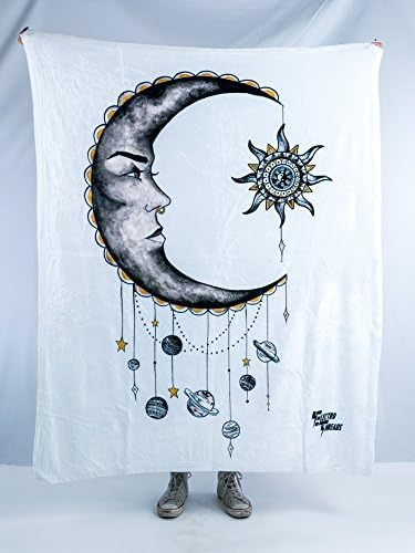Euphoric Cosmos Micro Fleece Blanket - Electro Threads (TWIN 60 X 80)