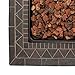 Endless Summer 30 Inch 30,000 BTU LP Gas Outdoor Propane Gas Lava Rock Patio Space Fire Pit Table with Slate Tile Mantel, Brown