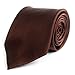 Solid Silk Mens Plain Multi Color Tie, Brown