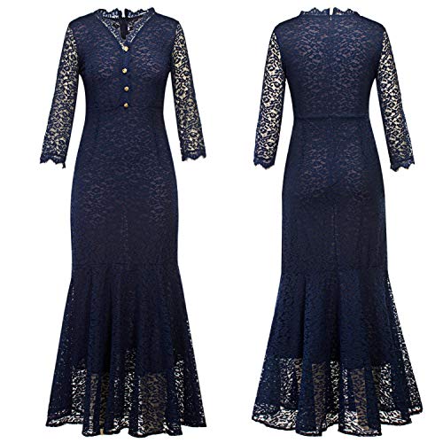 NoonSunshine dresses New Women's Casual VNeck Floral Wedding Party