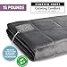 Calming Comfort Weighted Blanket by Sharper Image- A Heavy Blanket| 15 lb. 50
