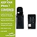 Turtleback Holster for iPhone 8 iPhone 7, Black Vertical Belt Case Leather Pouch with Executive Belt Clip Made in USA
