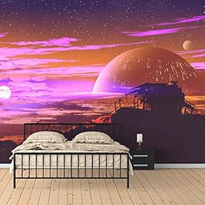 Wall Mural Dream World Removable Wallpaper Wall Sticker for Bedroom Living Room - 66x96 inches