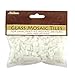 Jennifer's Mosaics 3/8-Inch Venetian Style Glass Mosaic Tile, White, 8-Ounce