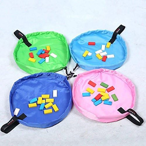 Mecari Large 18 Inches Diameter Baby Kids Play Floor Mat Toy Storage Bag Organizer,4-pack